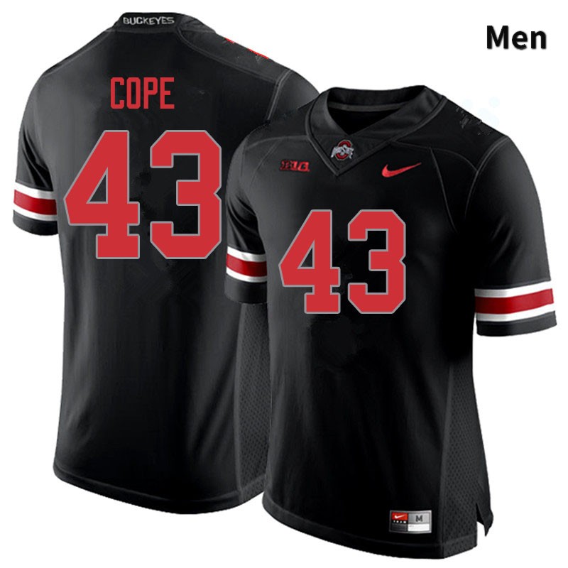 Ohio State Buckeyes Robert Cope Men's #43 Blackout Authentic Stitched College Football Jersey